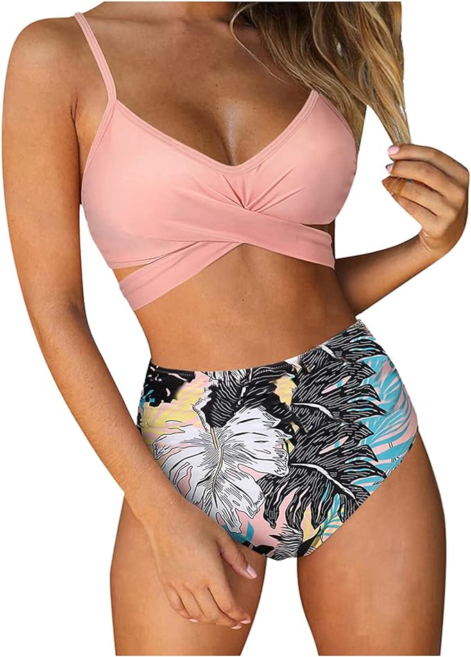 Bikini Tiro Alto Con Control De Abdomen Criss Cross Mod Xl Nax