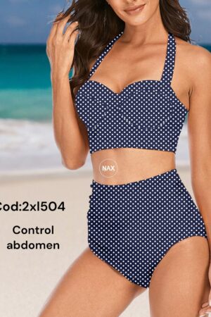 🌸Bikini .tiro alto con control de abdomen MOD:2XL504