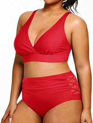 🌸Bikini .tiro alto con control de abdomen MOD:D-2XL516