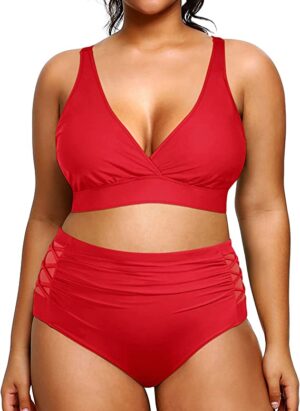 🌸Bikini .tiro alto con control de abdomen MOD:D-2XL516 - Imagen 3