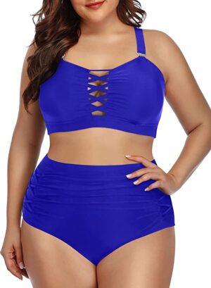 🌸Bikini .tiro alto con control de abdomen MOD:D-2XL529 - Imagen 3