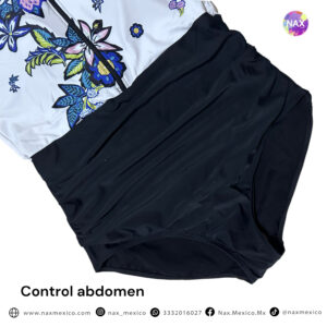 🌸.Monokini con control de abdomen manga corta MOD:2XL554 - Imagen 3