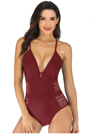 🌸.Monokini con transparencia MOD:2XL576