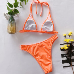 🌸Bikini tiro alto halter MOD:CH475 - Imagen 12