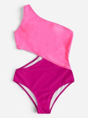 🌸Monokini un hombro ahuecado lateral MOD:CH489 - Imagen 12