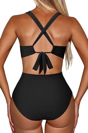 🌸Monokini con control de abdomen ahuecado lateral MOD:CH494