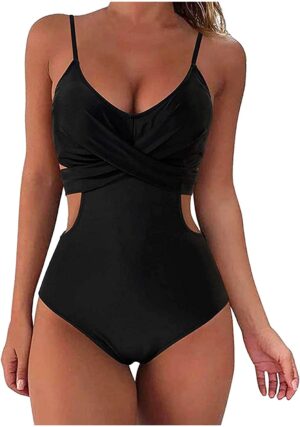 🌸Monokini ahuecado lateral criss cross MOD:CH495