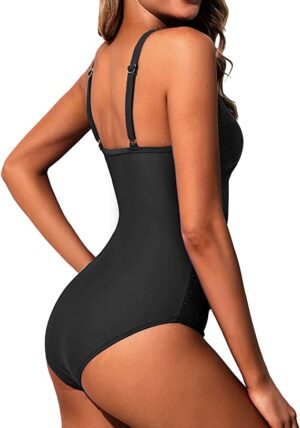 🌸Monokini con control de abdomen con transparencia MOD:G502 - Imagen 2