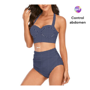 🌸Bikini tiro alto con control de abdomen con varilla halter MOD:G578 - Imagen 2