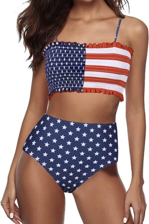 🌸Bikini tiro alto drapeado MOD:G581