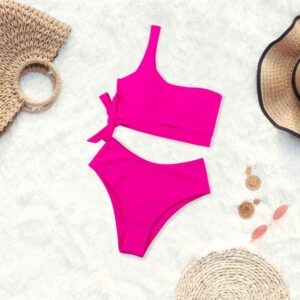 🌸Bikini tiro alto un hombro MOD:G588 - Imagen 3