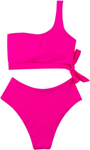 🌸Bikini tiro alto un hombro MOD:G588 - Imagen 4