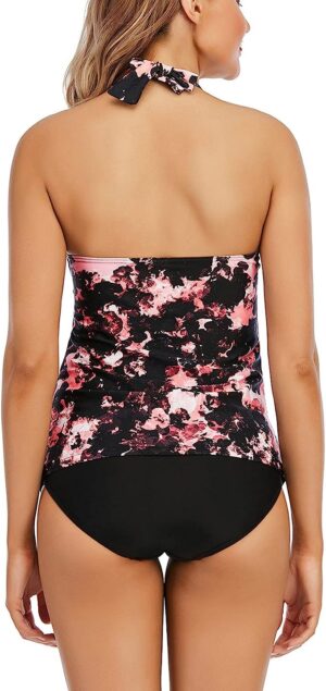 🌸Tankini bottom con control de abdomen halter MOD:G612 - Imagen 2