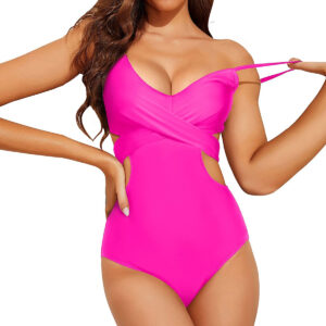 🌸Monokini ahuecado lateral criss cross MOD:G625 - Imagen 3