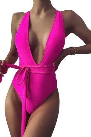 🌸Monokini con lazo multifuncional MOD:G634