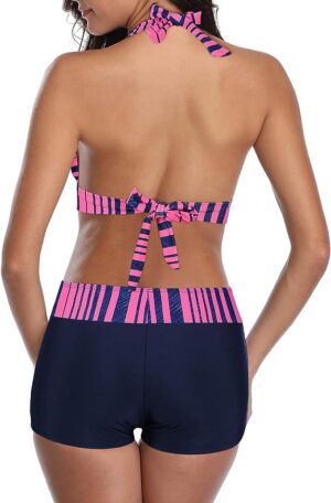 🌸Tankini Top short halter MOD:G671 - Imagen 2