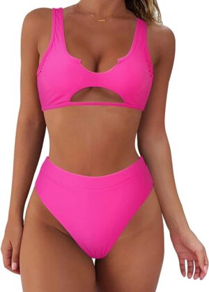 🌸Bikini tiro alto ahuecado central MOD:G682