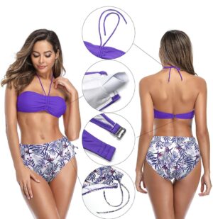 🌸Bikini tiro alto ahuecado MOD:M323 - Imagen 7