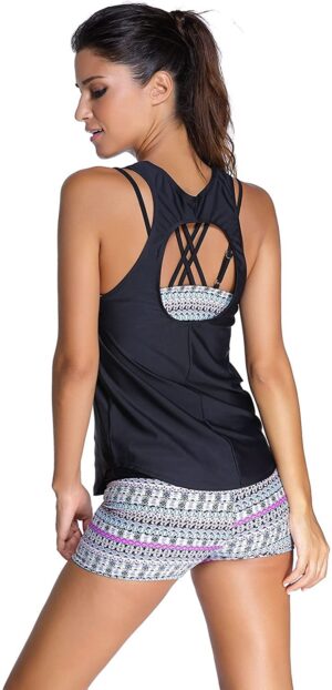 🌸Tankini Short 3 piezas MOD:M362 - Imagen 3