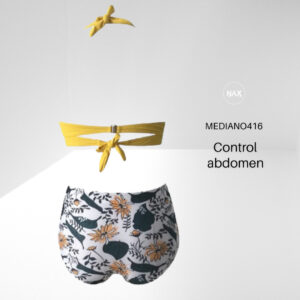 🌸Bikini tiro alto con control de abdomen halter MOD:M416 - Imagen 3