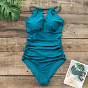 🌸Monokini con control de abdomen con ahuecados superiores MOD:M549 - Imagen 6