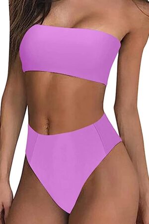 🌸Bikini tiro alto strapless MOD:M567