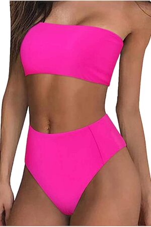 🌸Bikini tiro alto strapless MOD:M568