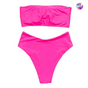 🌸Bikini tiro alto strapless MOD:M568 - Imagen 6