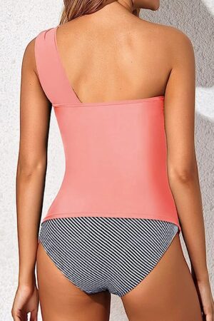 🌸Tankini bottom con control de abdomen un hombro MOD:M576