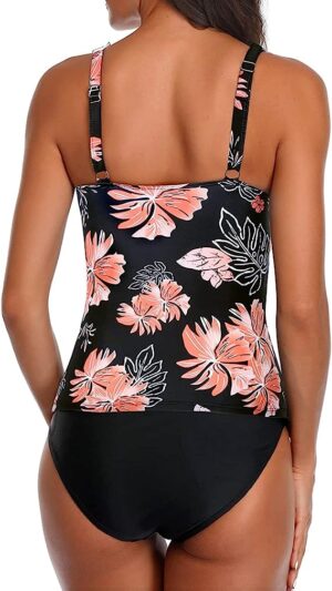 🌸Tankini bottom con control de abdomen con volantes MOD:KI-M607 - Imagen 2