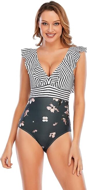 🌸Monokini con volantes MOD:M634