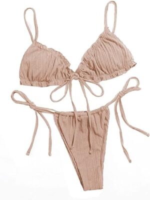 🌸Bikini brasileño acanalado MOD:M653 - Imagen 5