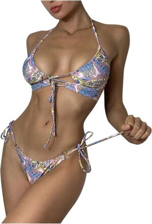 🌸Bikini brasileño halter MOD:M657 - Imagen 4