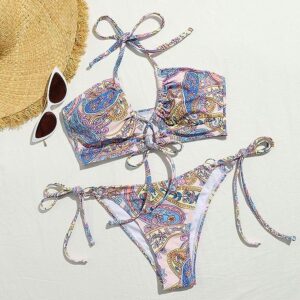 🌸Bikini brasileño halter MOD:M657 - Imagen 10