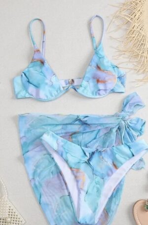 🌸Bikini 3 piezas con varilla MOD:XL159 - Imagen 2