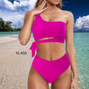 🌸Bikini .tiro alto un hombro MOD:XL450