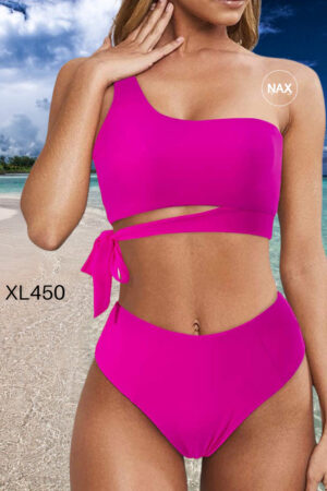 🌸Bikini .tiro alto un hombro MOD:XL450