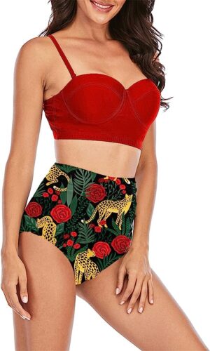 🌸Bikini .tiro alto con control de abdomen MOD:XL524