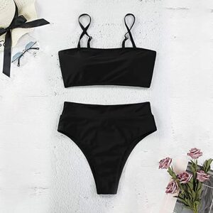 🌸Bikini .tiro alto Strapless MOD:XL538 - Imagen 3