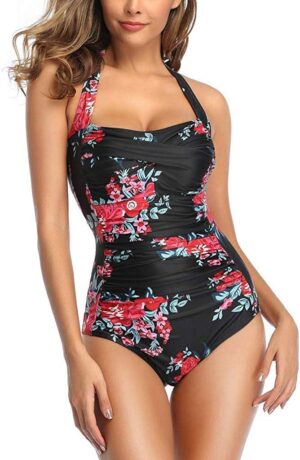 🌸.Monokini con control de abdomen halter MOD:XL615 - Imagen 2