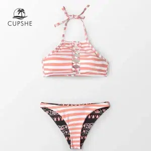 🌸Bikini reversible ahuecado frontal halter MOD:XS2 - Imagen 3