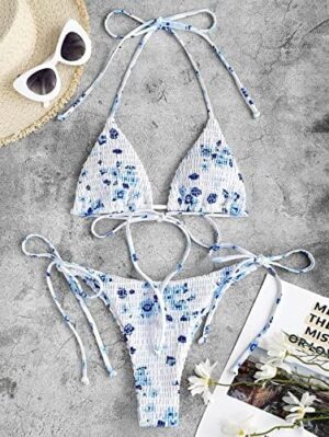 🌸Bikini drapeado halter MOD:CH582 - Imagen 2