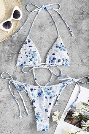 🌸Bikini drapeado halter MOD:CH582