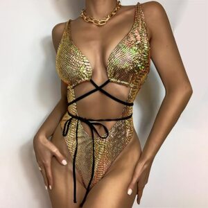 🌸Monokini Brasileño ahuecado MOD:CH588 - Imagen 3