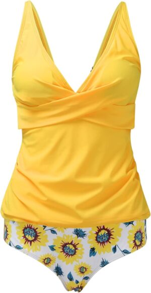 🌸Tankini bottom con control de abdomen MOD:T-G727 - Imagen 6