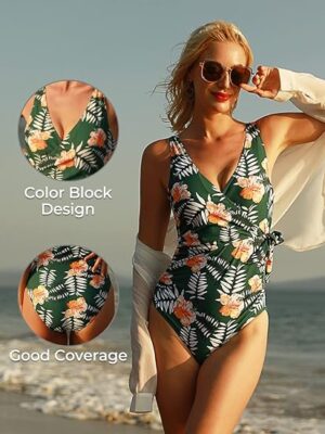 🌸 .Monokini con control de abdomen con lazo MOD:G742 - Imagen 3