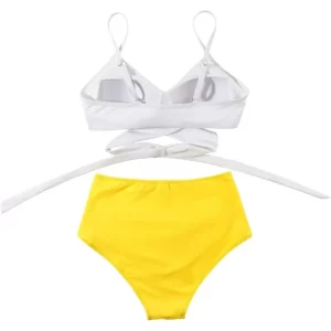 🌸Bikini tiro alto con control de abdomen criss cross MOD:G752 - Imagen 8