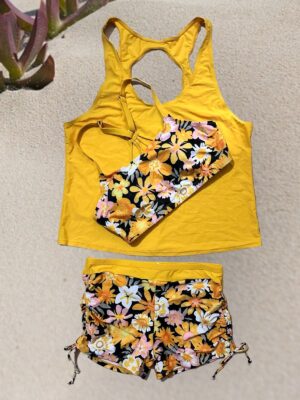 🌸.Tankini 3 piezas Short Mod:D-XL636