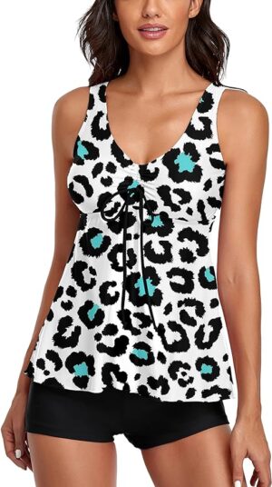 🌸.Tankini Short animal print MOD:2XL600 - Imagen 3