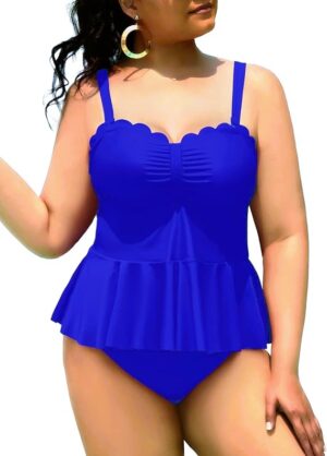 🌸.Tankini bottom con control de abdomen festoneado MOD:2XL649